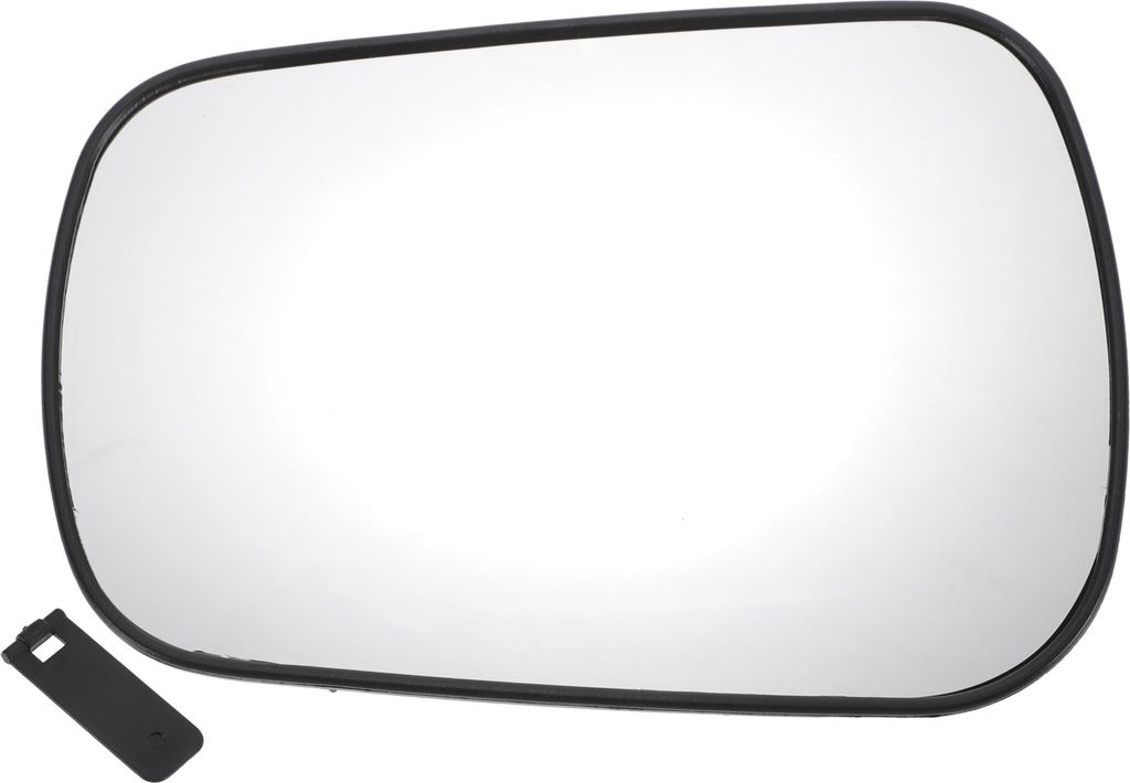 Linker Seitenspiegelglas-Ersatz mit Rückenplatte, nicht beheiztes weißes Glas für Ford Fiesta 2002-2005.
