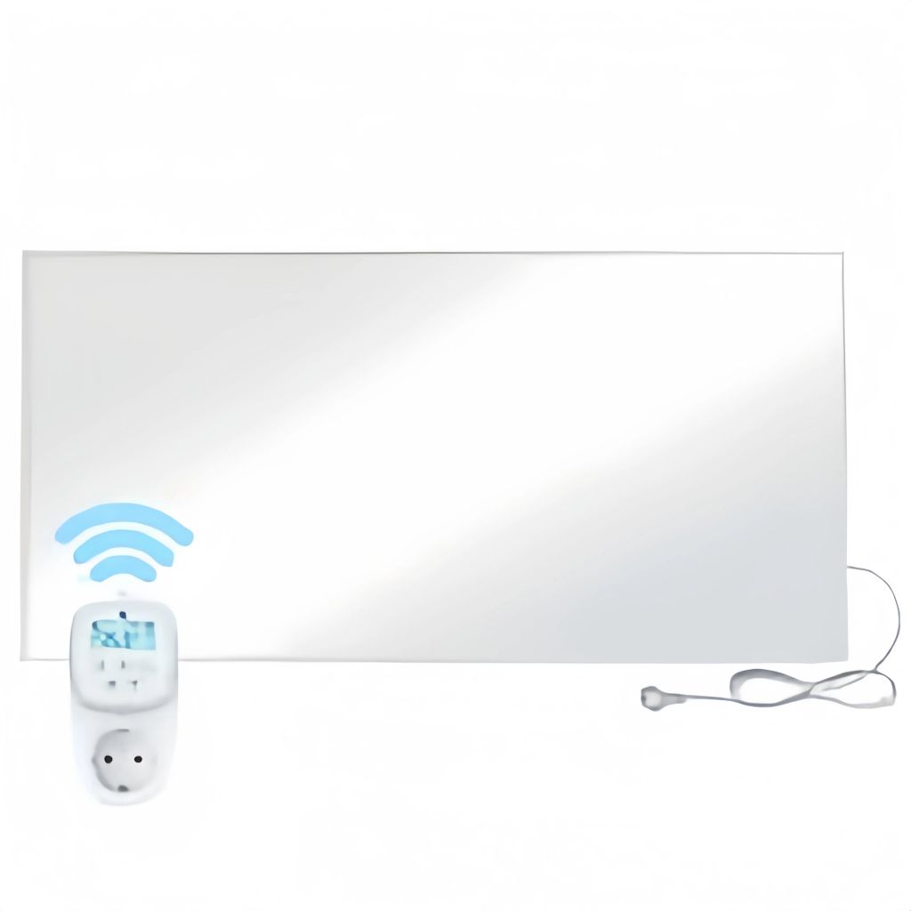Infrarot-Heizpaneel - Wandmontage Elektroheizung - 1050 W - Thermostat - Leise - Energiesparend - Graphen-Technologie - EU-Stecker