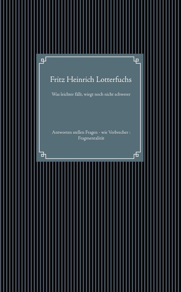 Was leichter fällt, wiegt noch nicht schwerer