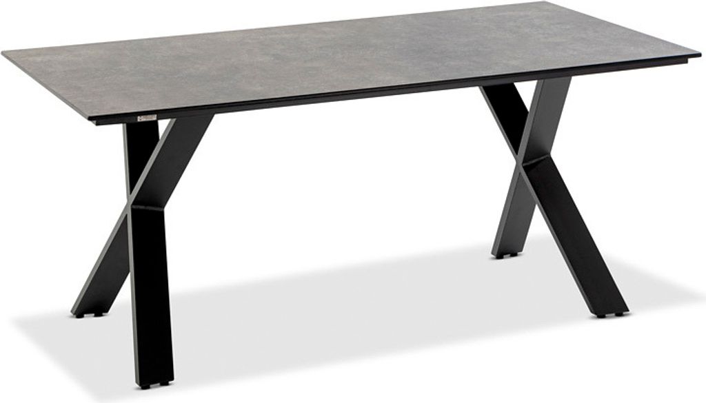 Niehoff Noah Tisch Aluminium X-Gestell Anthrazit/HPL