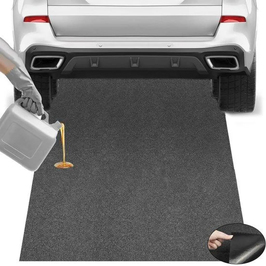 Tapis de garage absorbant grand format 183cm pour protection de sol