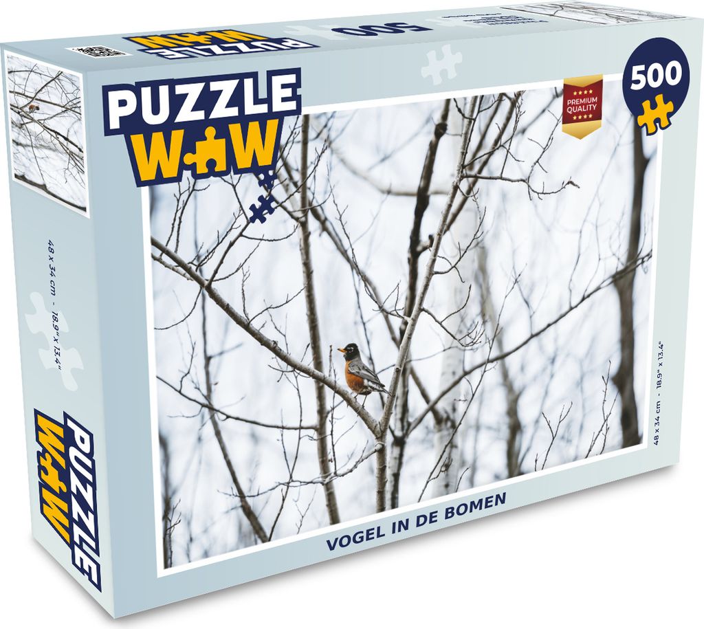 MuchoWow Puzzle 500 Teile Vogel in den Bäumen - 500 Teile - Kinder - Selberbauen - Puzzlespiele