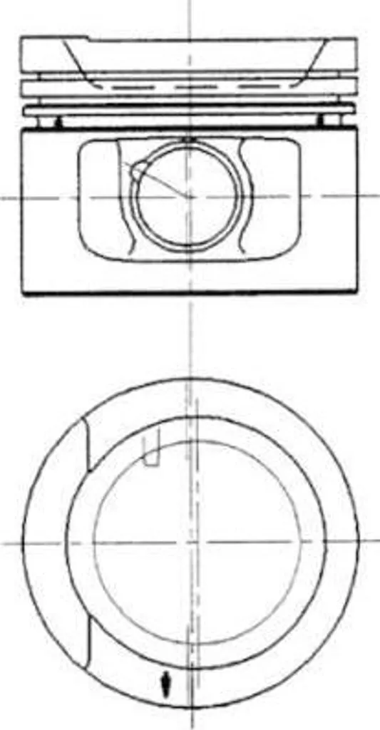 Piston de rechange pour réparation moteur Transporter et Caddy