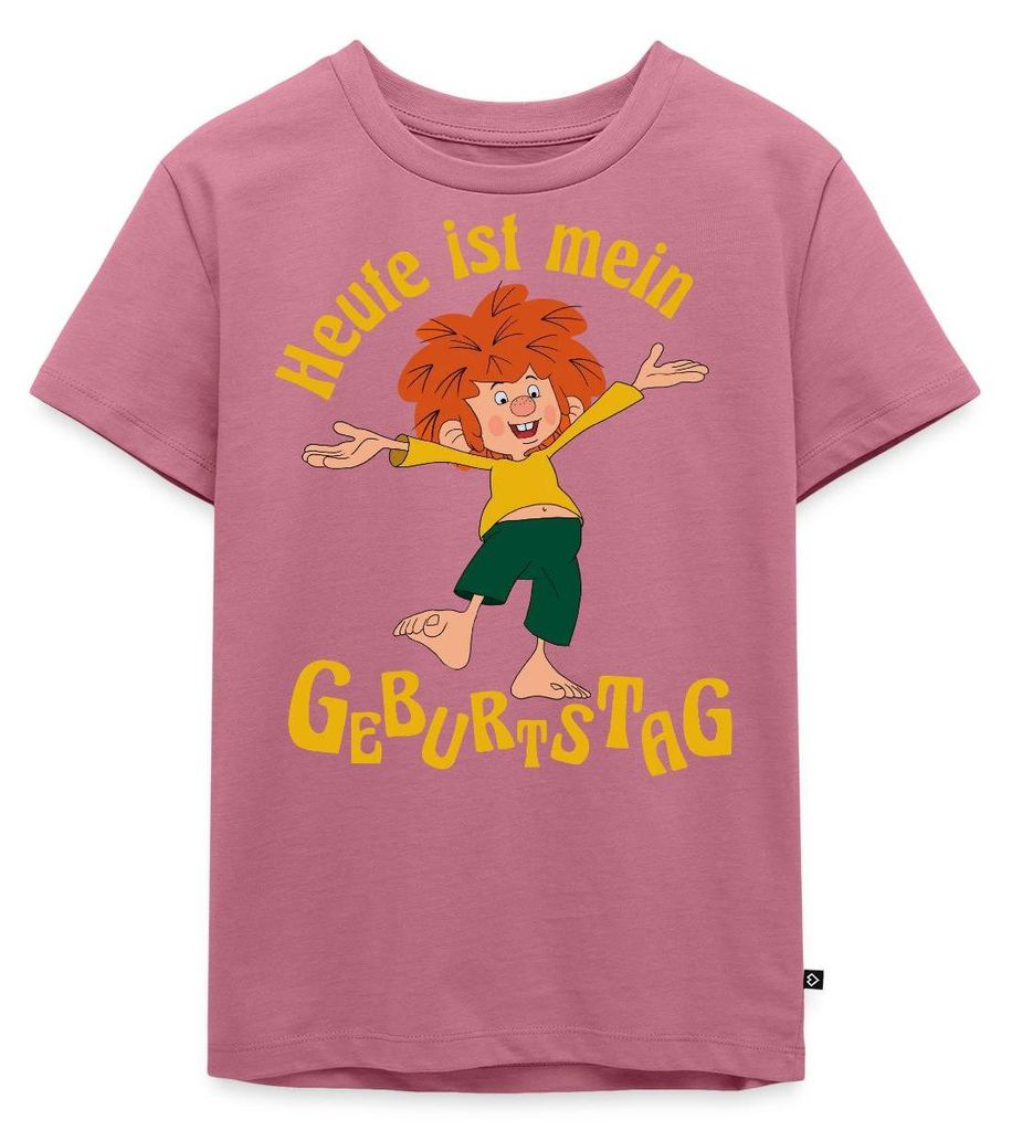 Spreadshirt Pumuckl Mit Spruch Heute ist Mein Geburtstag Kinder Premium T-Shirt, 134/140 (8 Jahre), Mauve