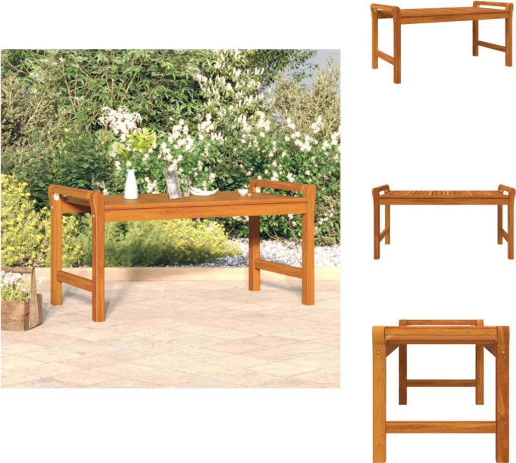 Tavolino Salotto vidaXL Acacia 100x50x50 - Legno Vero e Robusto