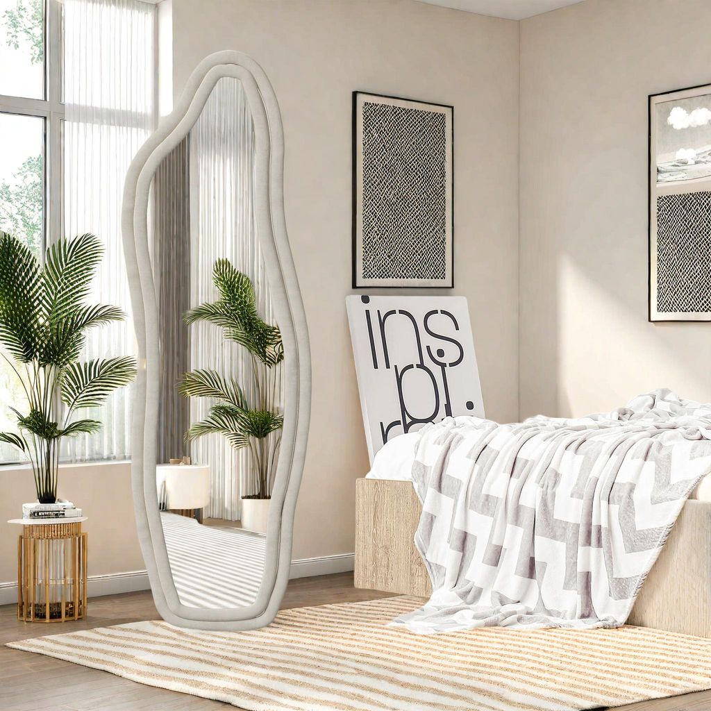 Miroirs en pied 160x50cm, Miroir pleine longueur posé au Image du produit 