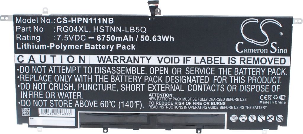 TECHTEK Laptop Akkus Kompatibel mit [HP] Spectre 13 Pro Ultrabook, Spectre 13-3000, Spectre 13-3000 Ultrabook, Spectre 13-3000EA, Spectre 13-3000EA U