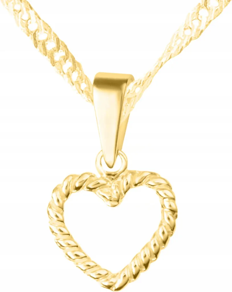 Collana Cuore Oro Argento 925 - Gioiello Luminoso per Feste