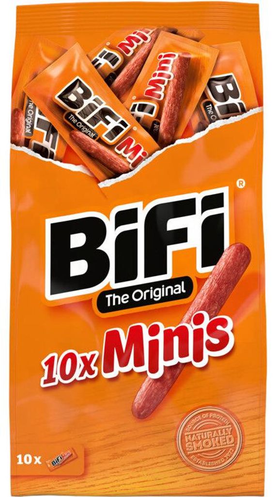 Bifi Minis 10er Pack 100g – Würzige Mini-Salami-Snacks, Produktbild 