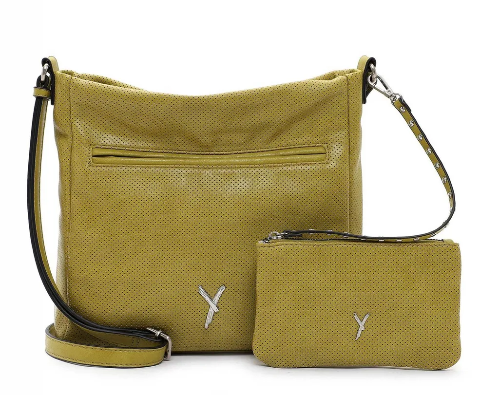 SURI FREY Laley Sac à épaule bandoulière olive en cuir synthétique chic
