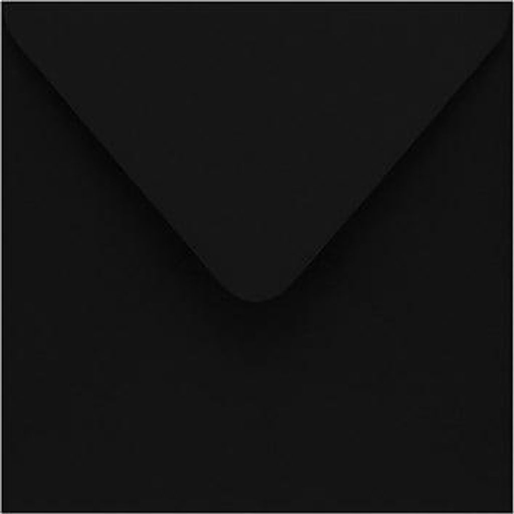 Dekorative Umschläge K4 Schwarz 120 g 50 Stück Elegante Umschläge für Einladungen