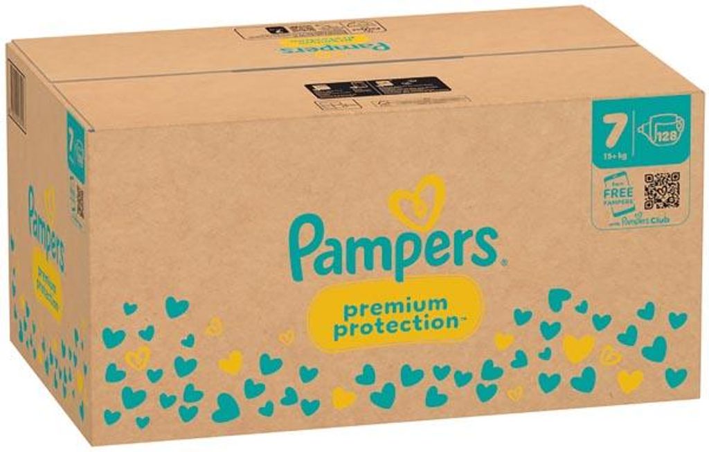 PAMPERS Premium Protect. Gr.7 15+kg XL 128 Stück Produktbild 