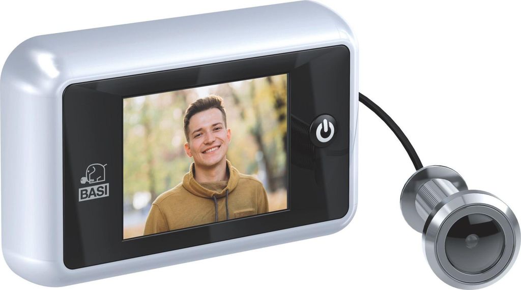 BASI - Digitaler Türspion - TS 700 - Silber - für Türstärken 38-70 mm - 6800-0050