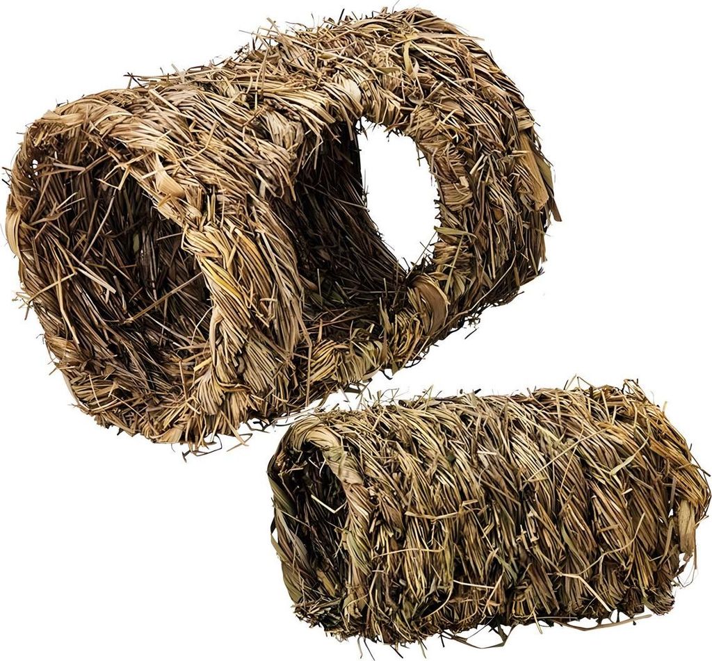 Nobby Gras Tunnel für Nager, Maße: 23 x Ø 16 cm + 19 x Ø 11 cm