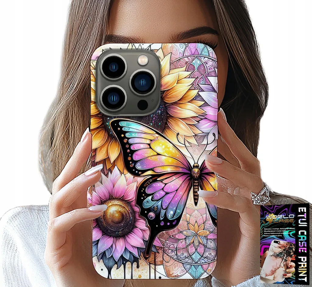 Cover iPhone 16 Pro Max Aesthetic Girasoli - Set Protettivo Completo