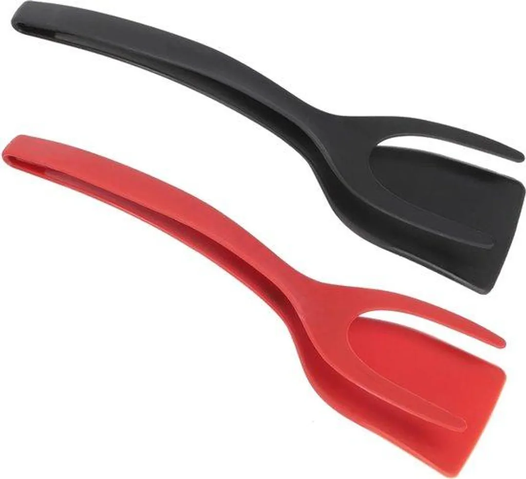 Spatule pour crêpes et œufs au plat en silicone - Duo spécial cuisson