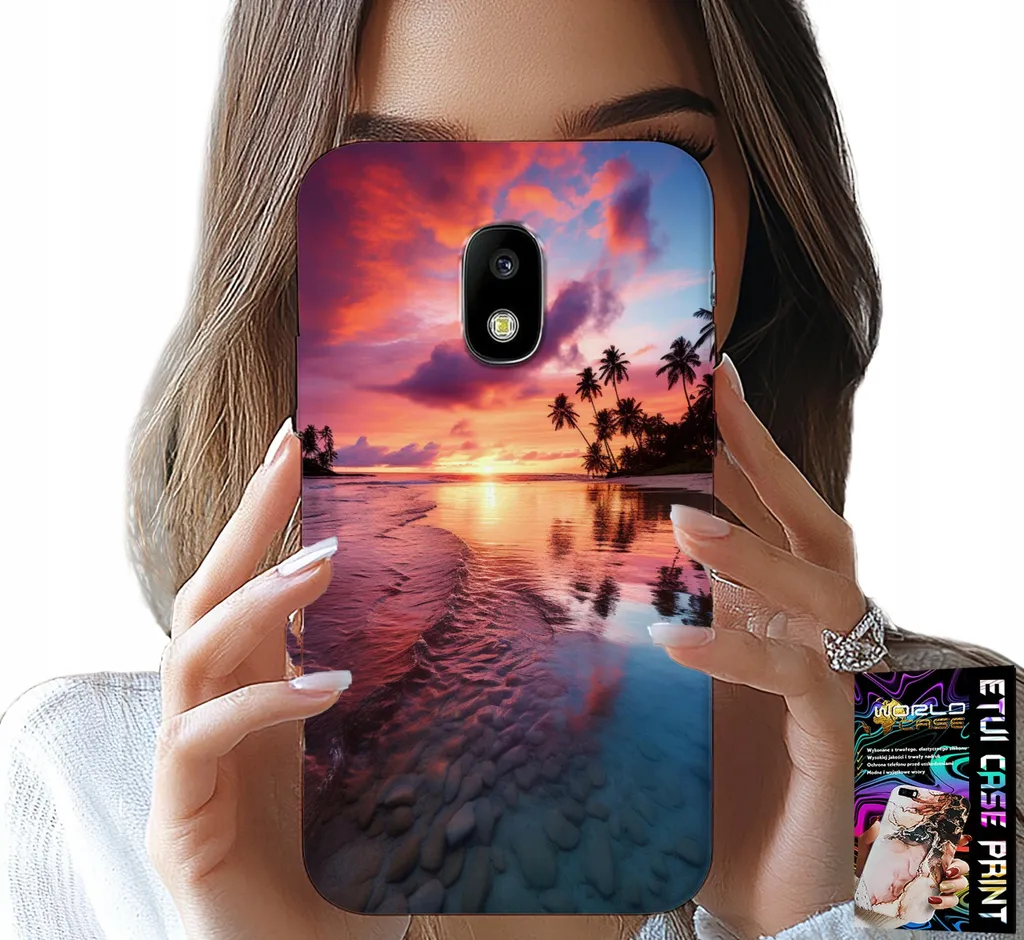 Custodia Per Samsung Galaxy J5 2017 - Spiaggia Vacanza Isola Bella Vista + Vetro