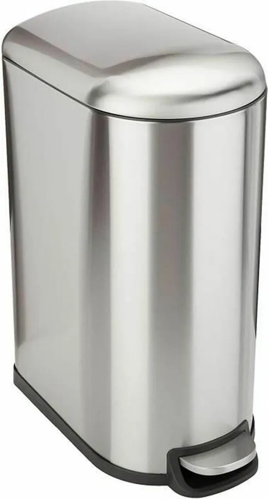 Grande Poubelle 40L Kitchen Move en Acier - Capacité Idéale et Inox Durable