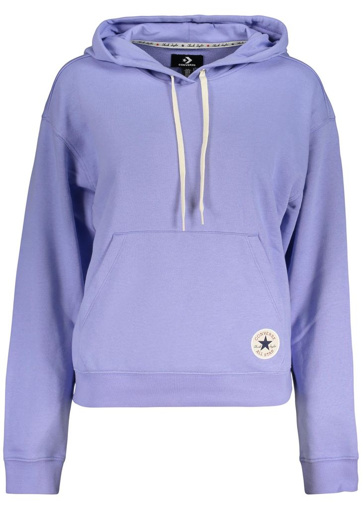 Lila Damenpullover ohne Reißverschluss - Kapuzensweatshirt Standardpassform