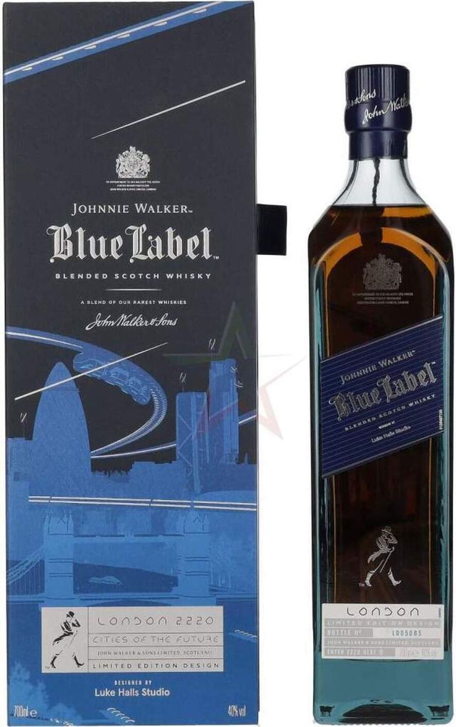 Johnnie Walker Blue Label City Edition London Blended Scotch Whisky 40.00 % 0,70 lt.