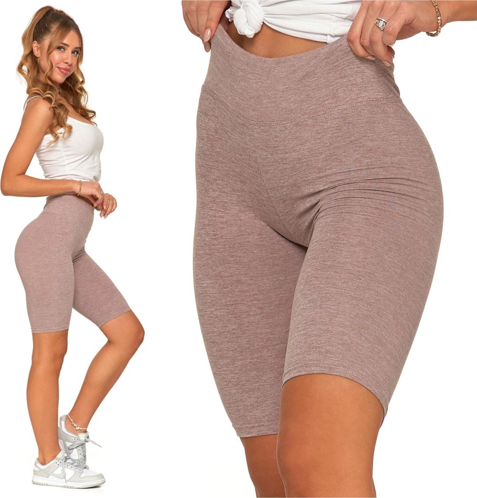 Radlerhose, kurze Leggings, hohe Taille, blickdicht, Produktbild 