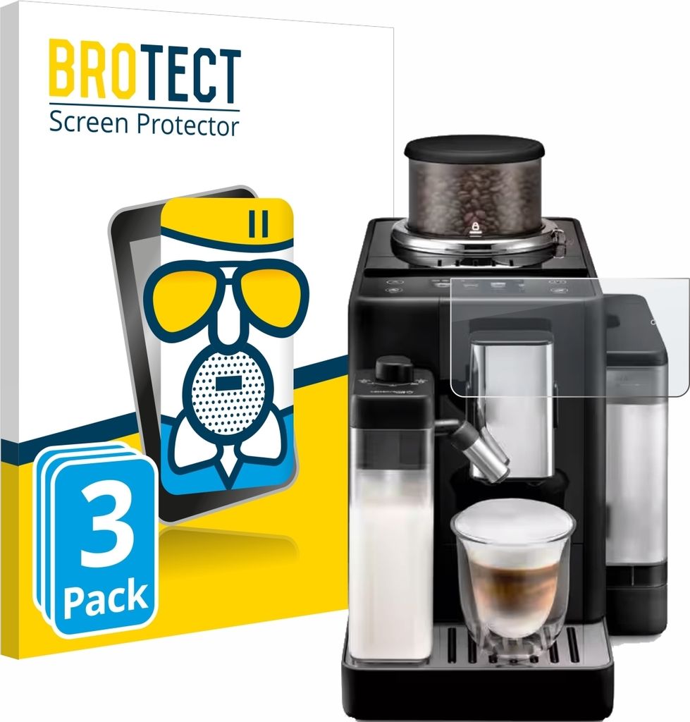 3x BROTECT Entspiegelungs Schutzglas für DeLonghi Rivelia Schutzfolie Panzer Folie Glas Display Schutz matt