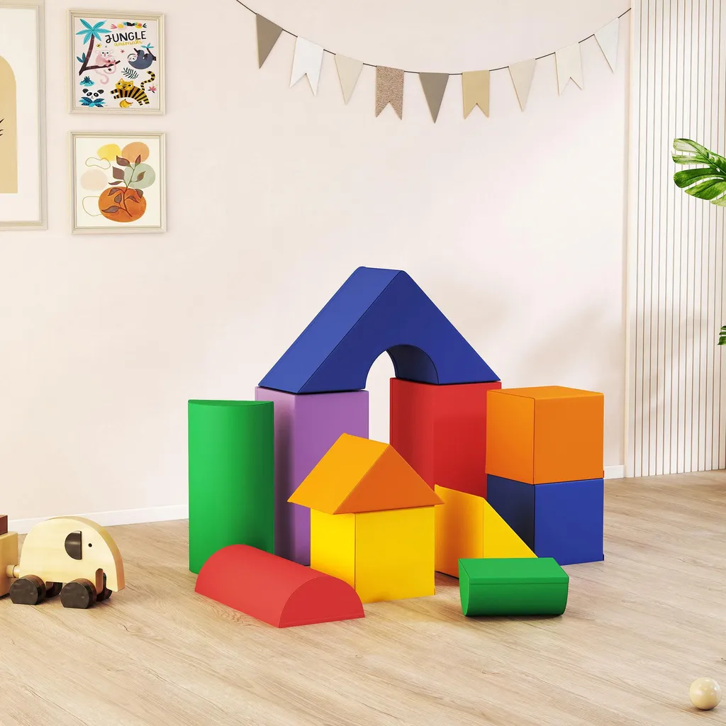 Blocs de construction en mousse EPE, parcours bébé 11PCS éducatif