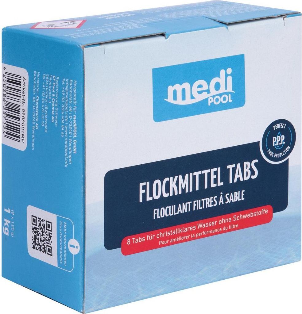 mediPOOL Flockmittel Tabs 1 kg Produktbild 