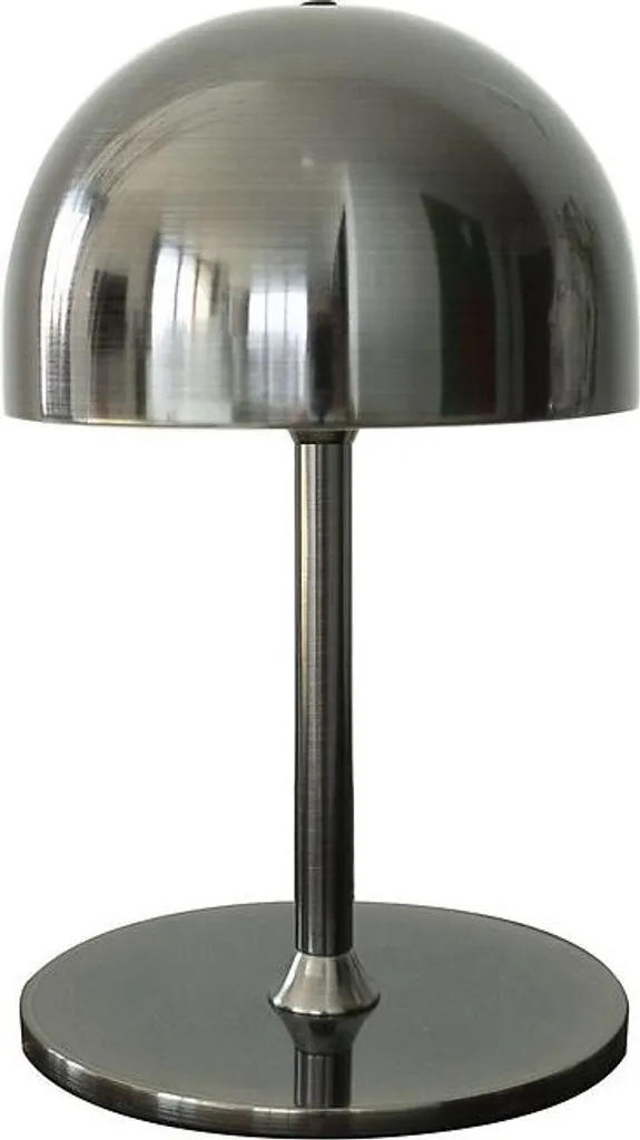 Lampe de table LED Sirius Tim 22 cm rechargeable nickel noir extérieur