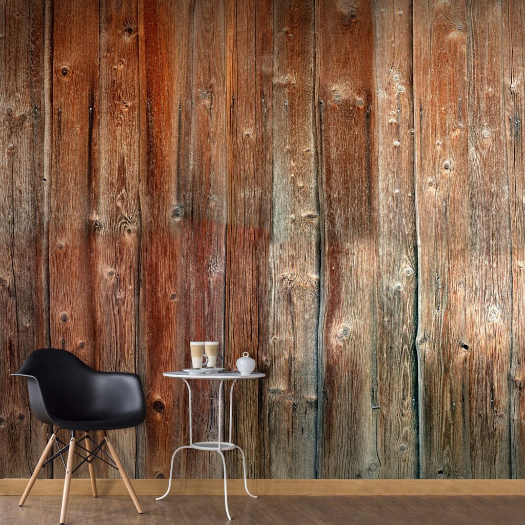 Basera Selbstklebende Fototapete Holzmotiv f-A-0514-a-a, mit UV-Schutz, 294x210 cm
