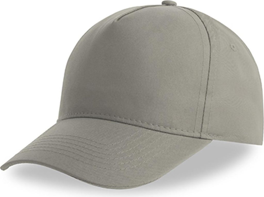 Atlantis RECF | Recy Five Cap Baseballkappe recycelter Polyester - Farbe: Light Grey - Größe: One Size