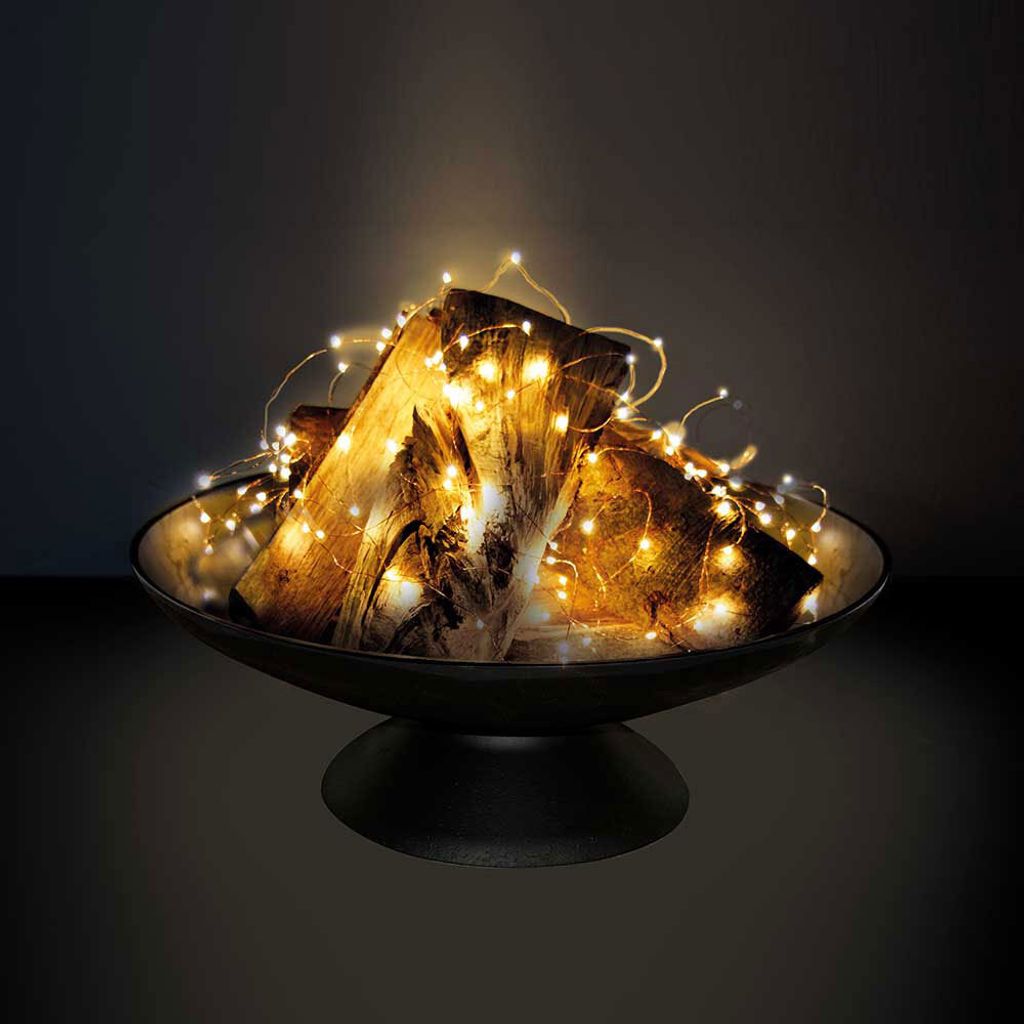 LED Kupferdraht Lichterkette 20 Meter IP65 wasserdicht 200 Produktbild 