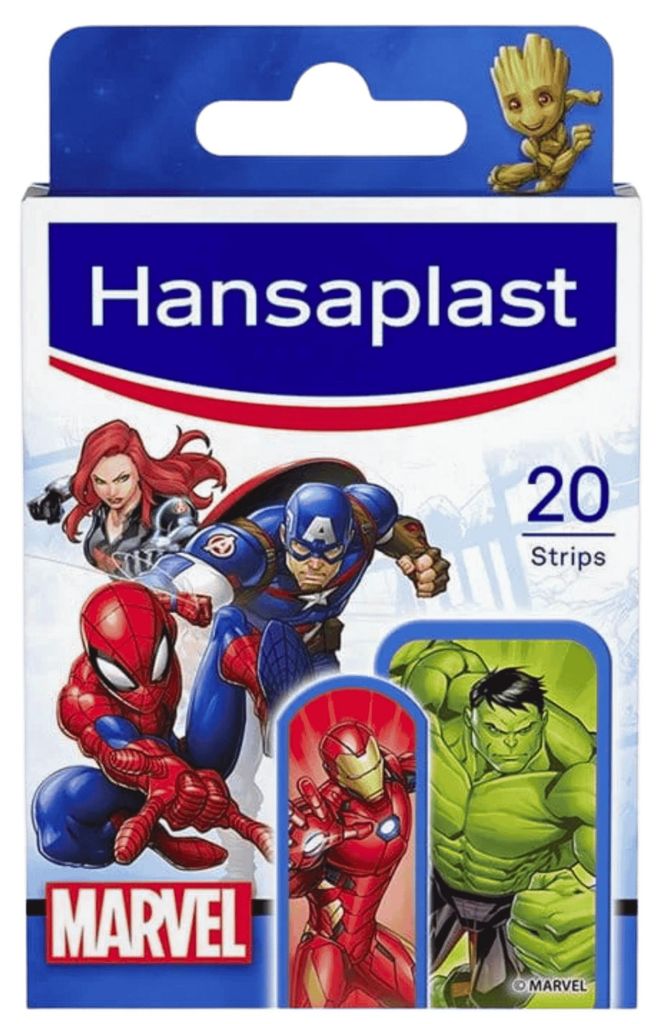 Hansaplast MARVEL, 1,9 x 5,5 cm, Rechteckig, Mehrfarbig, 20 Produktbild 