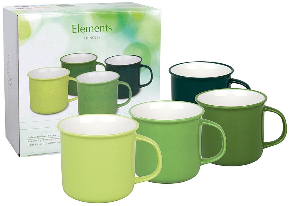 Waechtersbach Elements Jungle Becher 4er Set, Tassen, Immagine del prodotto 