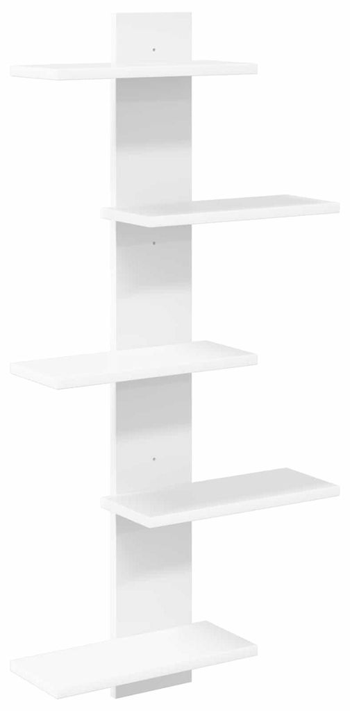 vidaXL Wandregal Weiß 48,5 x 15 x 101 cm Holzwerkstoff Produktbild 