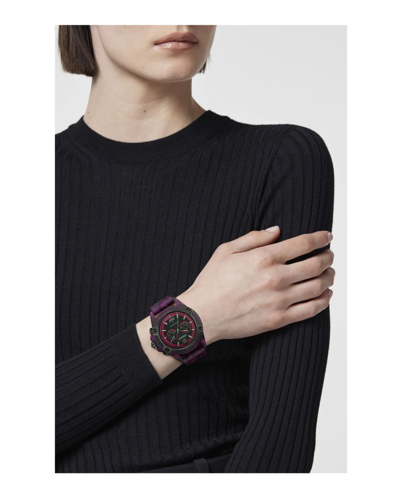Versace Uni Chronograph Icon Active fioletowo-czarny