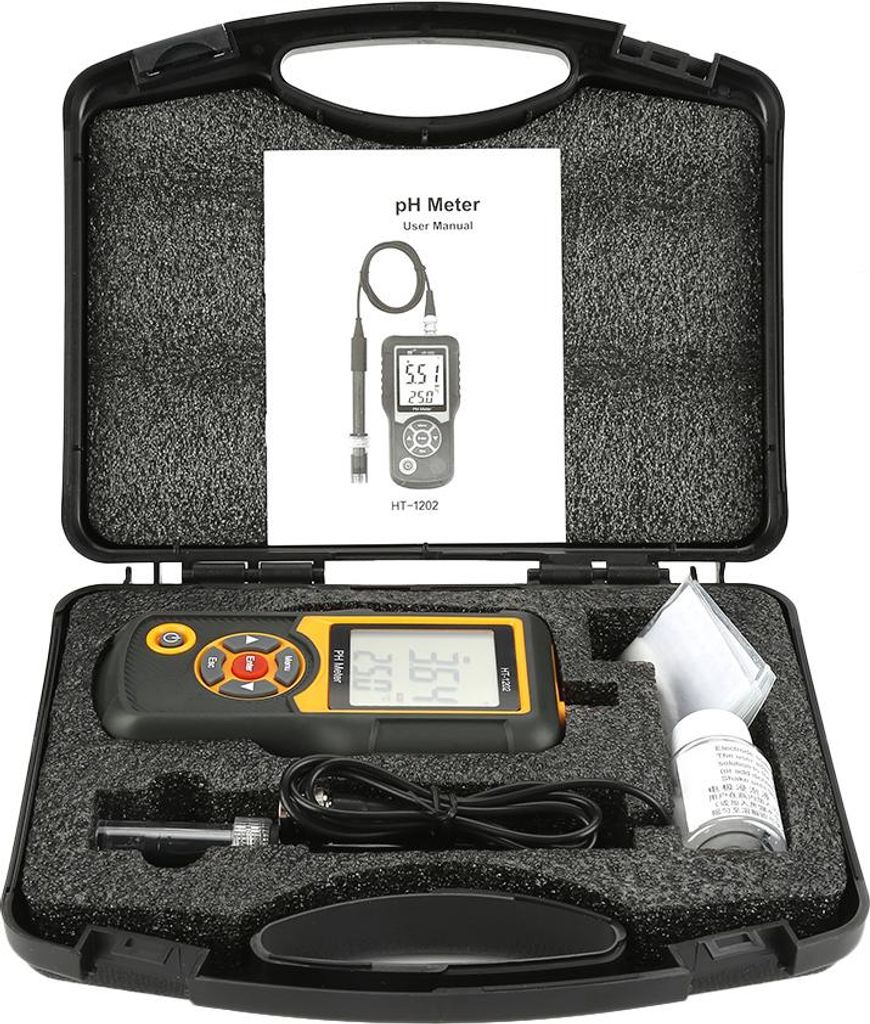 Misuratore di pH di precisione HT-1202, digitale, con Immagine del prodotto 