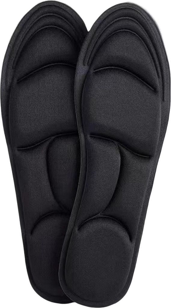 5D-Einlegesohlen für Schuhe, atmungsaktive Laufsport-Einlegesohlen, Fußgewölbeunterstützung, Plantarfasziitis-Schuhpolster, Memory Foam-Schuhei...