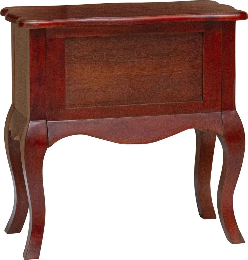 Bout de canapé en bois marron idéal pour petits espaces 60,5x30 cm