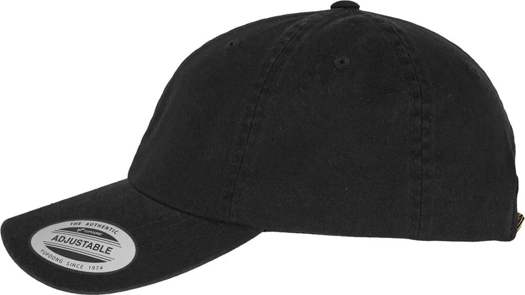 Kšiltovka Urban Classics Cap a profilo basso lavato in capo nero - UNI