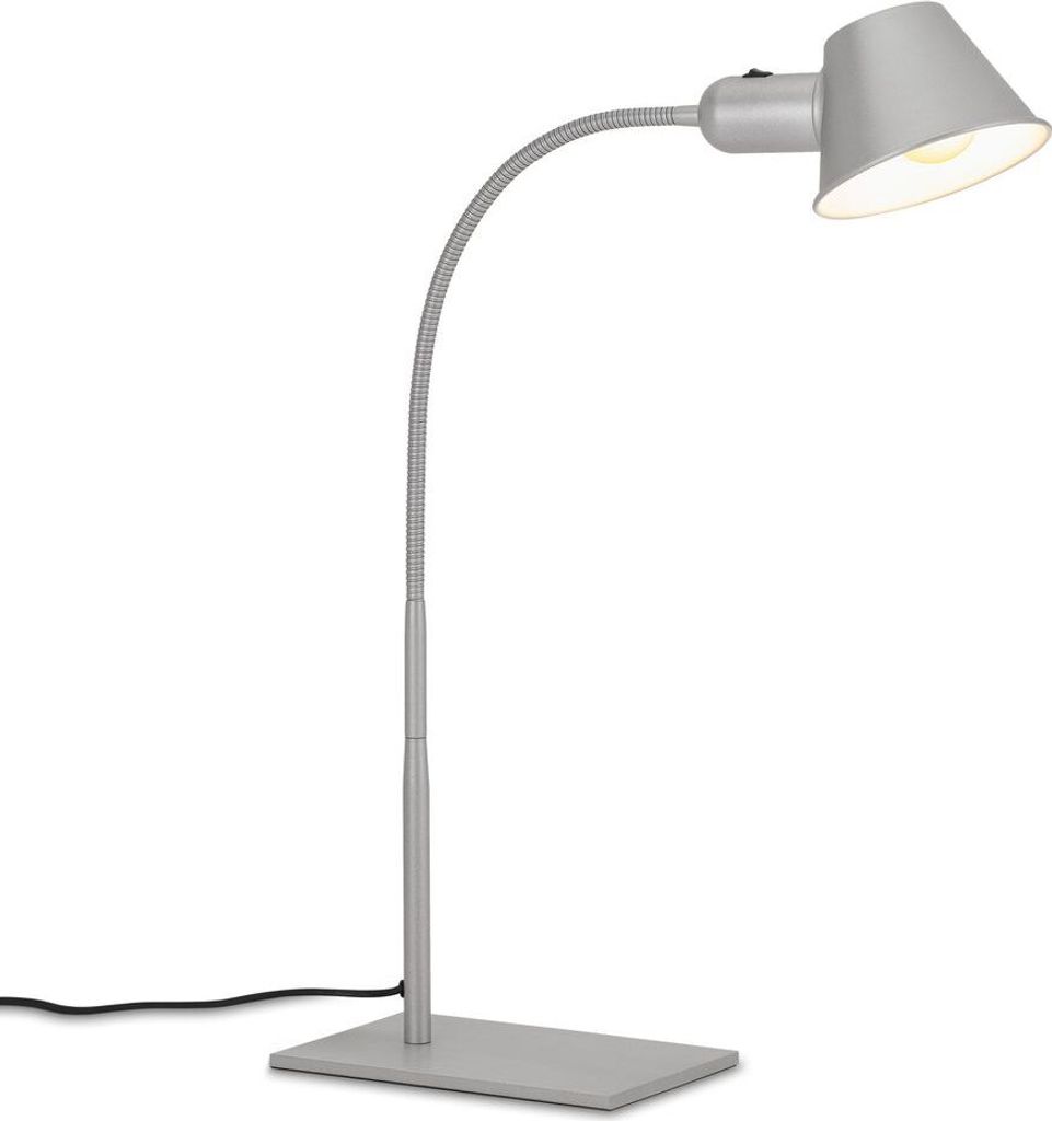 Schreibtischleuchte Bürolampe Tischlampe flexibel 1xE27 10W chrom Briloner