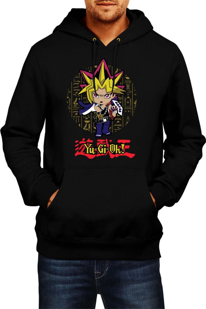 Herren Kapuzenpullover Japan Manga Anime Comics Yu Gi 023, Man L / Schwarz