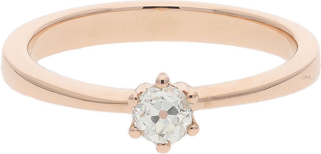 JuwelmaLux Verlobungsring 585 Rotgold mit Brillant JL27-07-0055 54