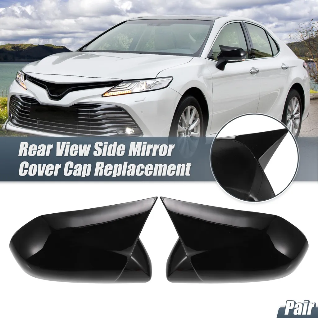 Coques Rétroviseur Noir Brillant Toyota Camry 18-20 - Finition Premium