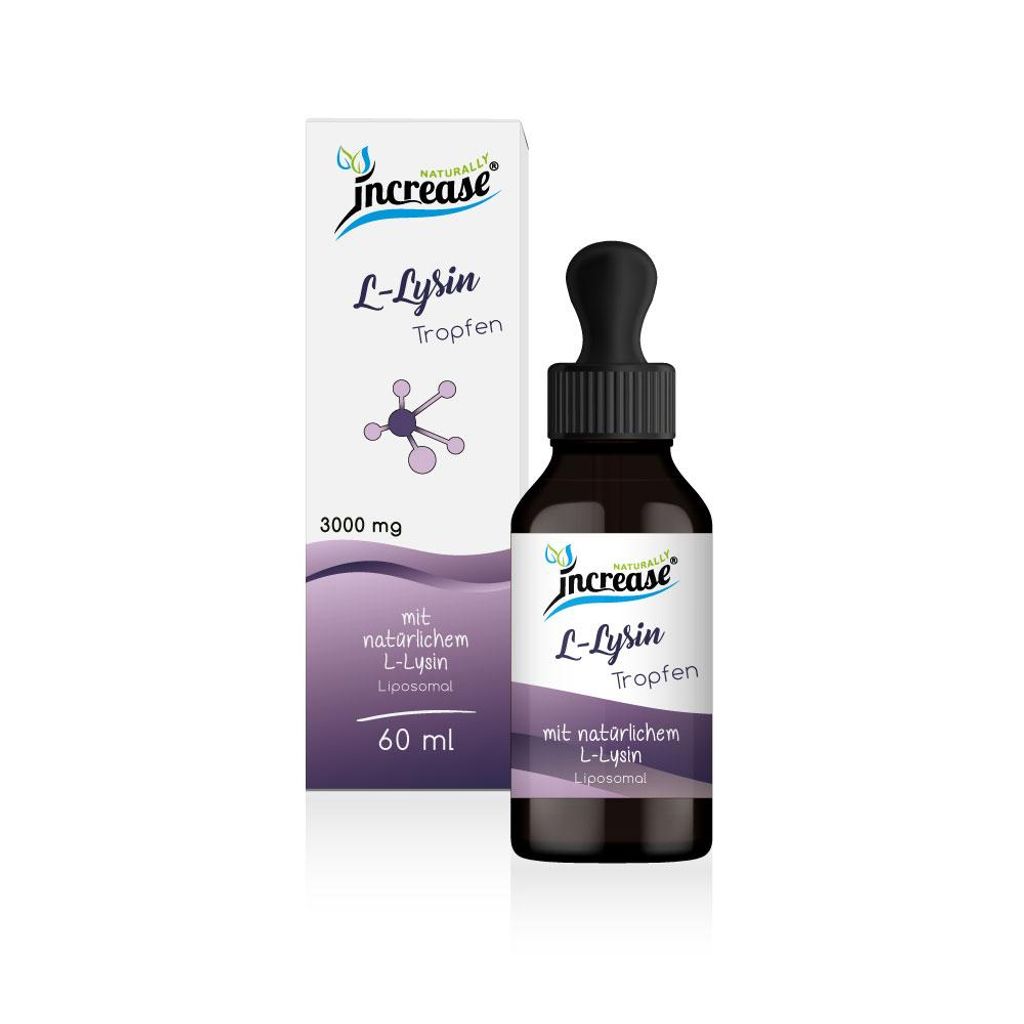 Liposomale L-Lysin Tropfen hochdosiert - (90.000mg L-Lysin pro Packung) 3000mg L-Lysin pro Tagesdosis - MCT Öl - Hohe Bioverfügbarkeit