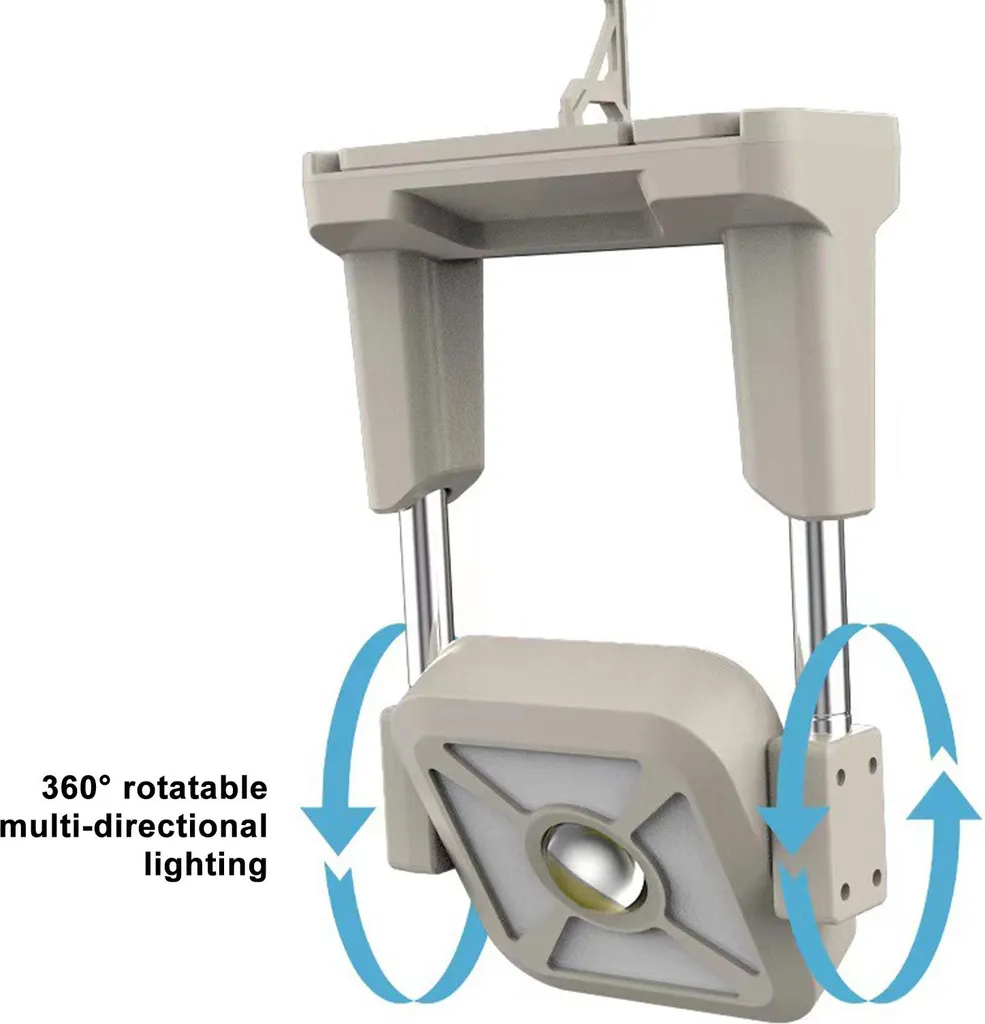 Lanterne de camping solaire USB à lumière chaude et hauteur réglable