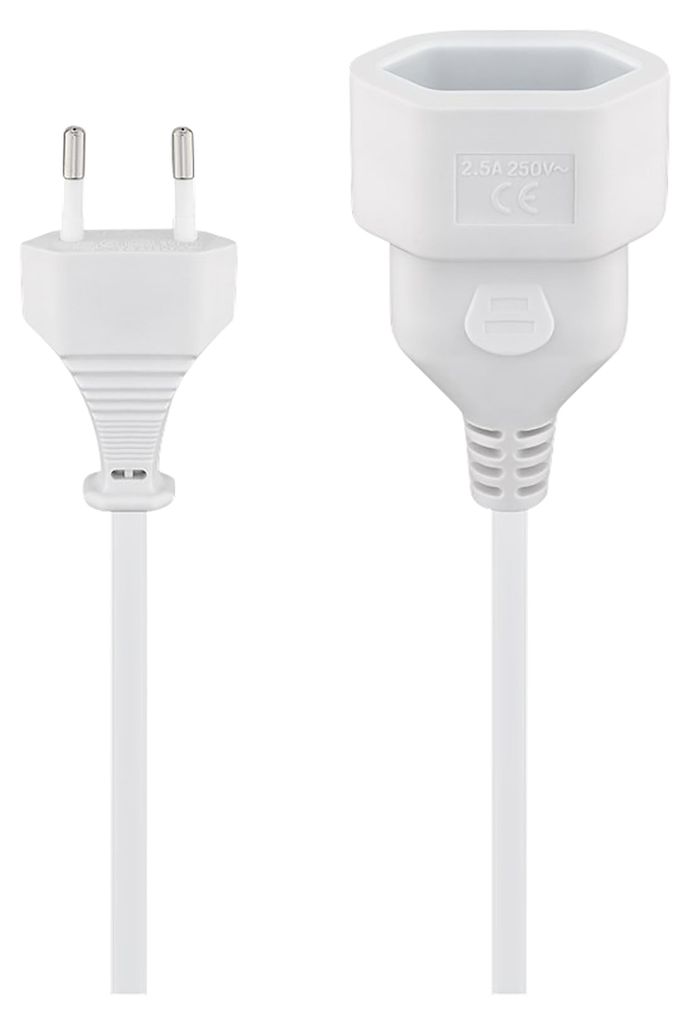 goobay Verlängerungskabel Eurostecker weiß 3 m Image du produit 