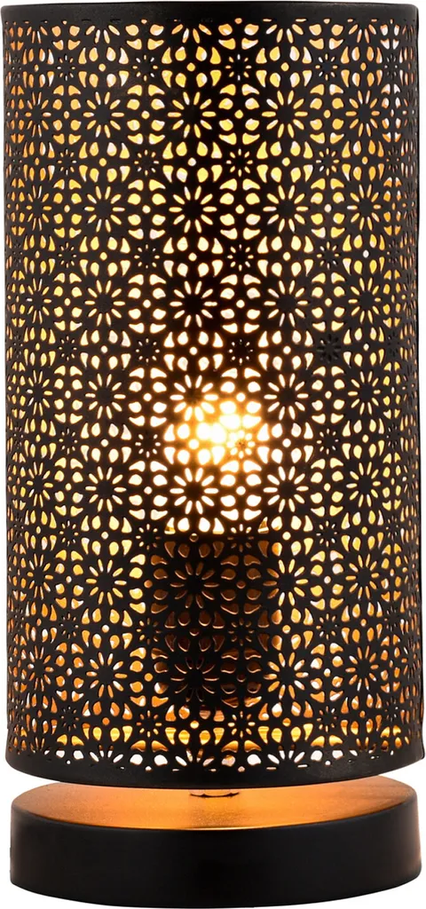 Lampe de table Tuza Noir - Luminaire de chevet moderne au style épuré