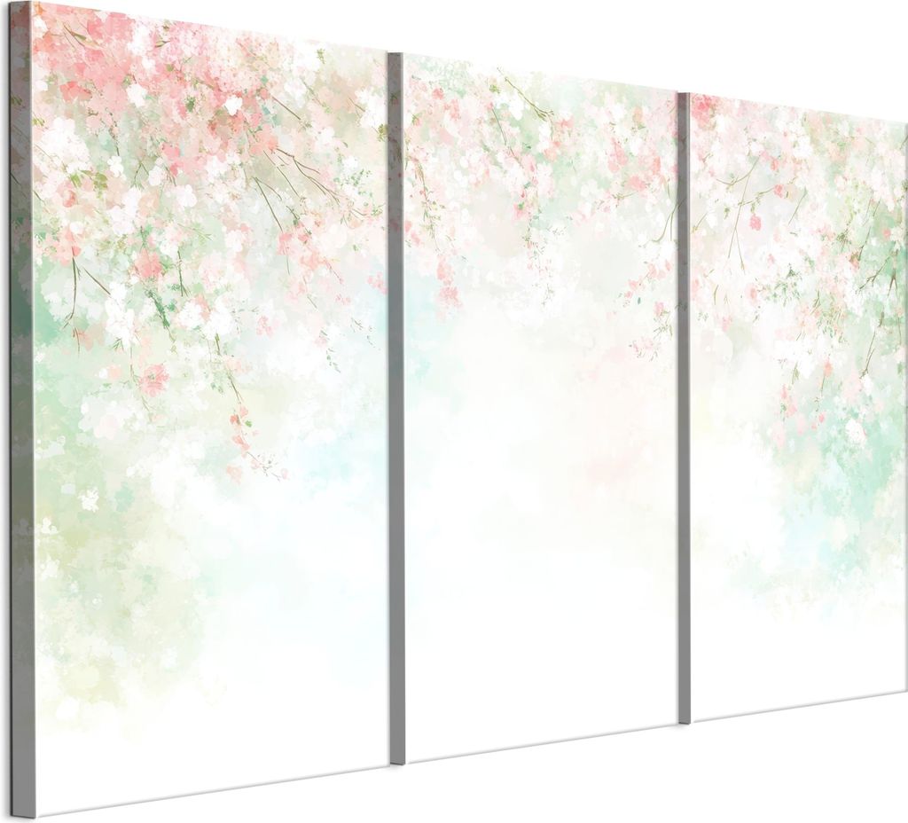 LUMASOUL Leinwand Bilder, Leinwandbild Natur Motiv, Wandbilder Holzrahmen und Webstuhl Wohnzimmer und Schlafzimmer, Bilder 120x80 cm Eklektisch