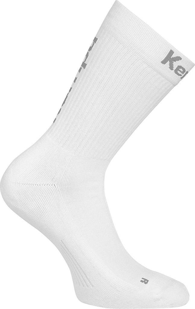 Kempa Logo Classic Socken - weiß/grau, Größe:45-48
